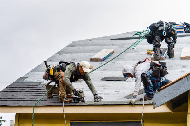 Professional Gutter Installation technician working in Germantown, MD